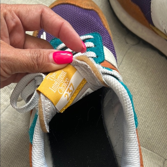 New Balance Purple and Orange Sneakers - Picture 5 of 6